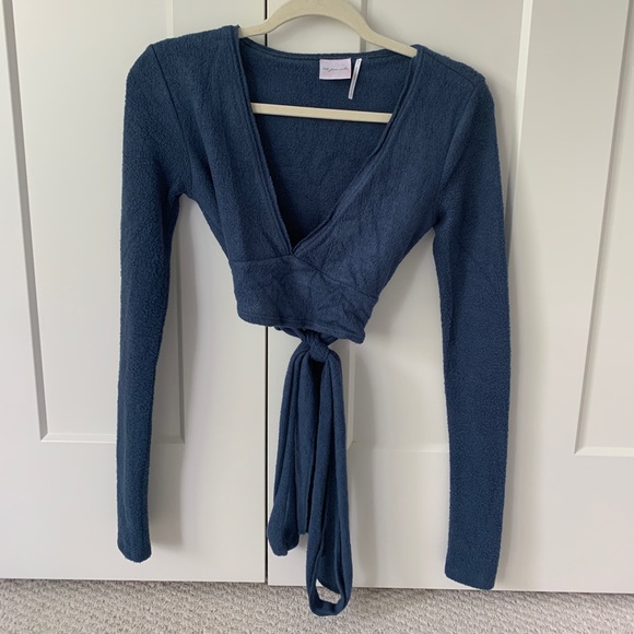 Urban Outfitters Soft Tie Top - Picture 1 of 4